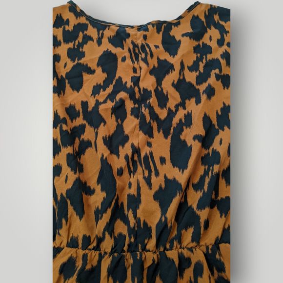 Shein CURVE Women's PLUS 3XL Leopard Print STRETCH Lightweight Blouse Top - Picture 13 of 13